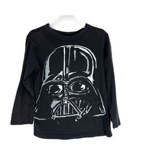 Darth Vader Shirt Youth Extra Small Black Star Wars Graphic Long Sleeve Tee Kids